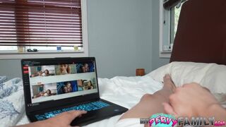 My Pervy Family - Curious Stepmom Fucks Me on Webcam - Karen Fisher -