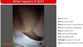 Astonishing Mexican girl uses to chat only with a dildo